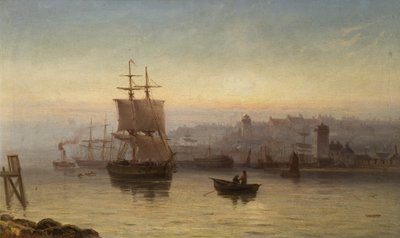 Mouth of the River Tyne, North Bank 1875 by Duncan F. McLea